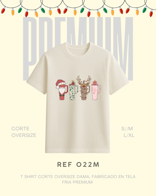 T-shirt navidad vasos