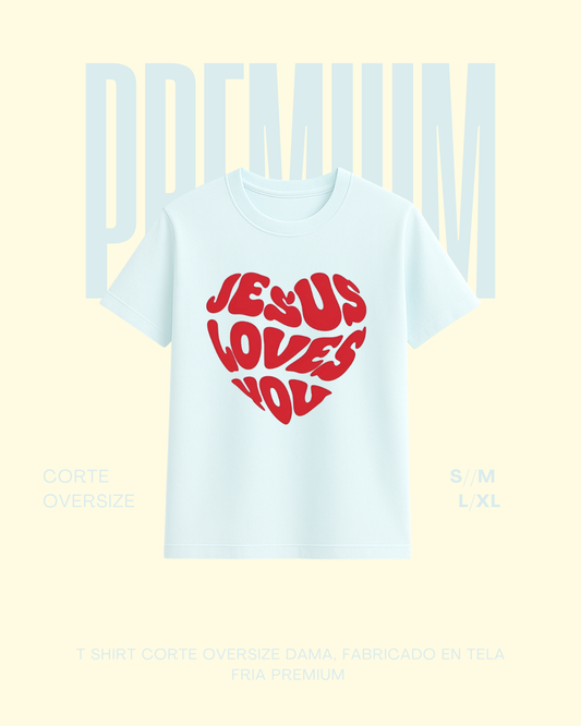 T-shirt premium Jesus Love is you