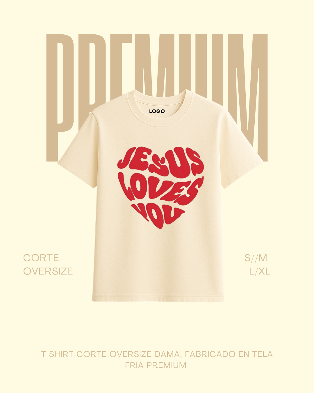 T-shirt premium Jesus Love is you