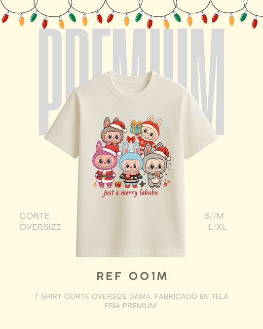 T-shirt just a merry labubu