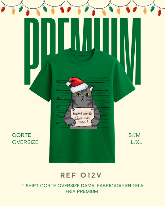 T-shirt gato navidad