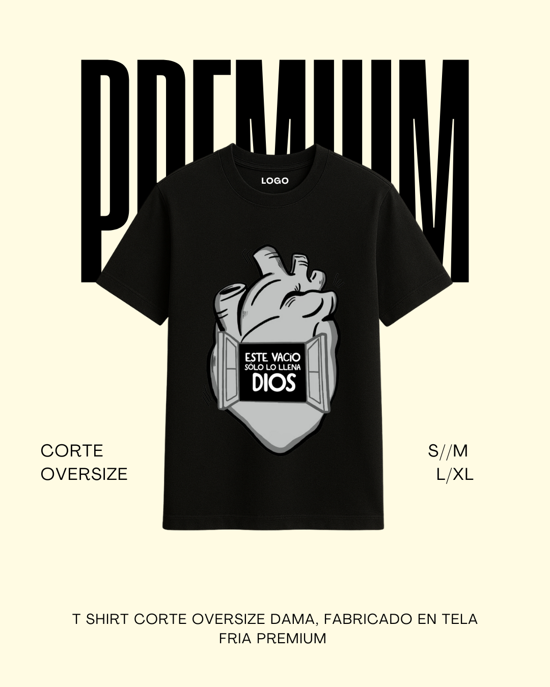 T-shirt premium Este vacío solo lo puede llenar Dios