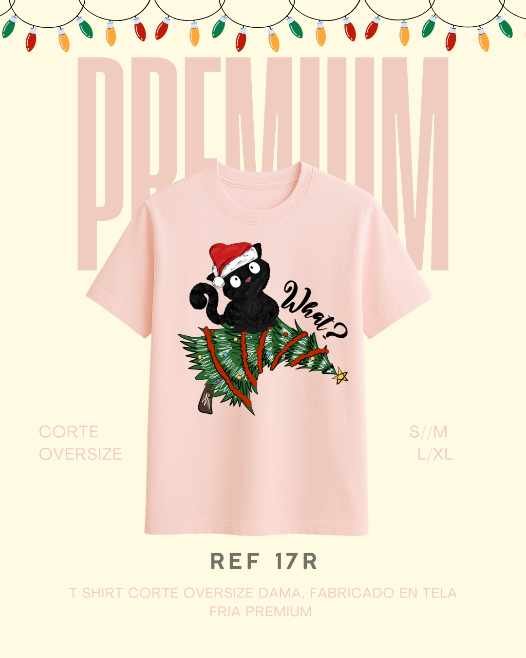 T-shirt navidad gato