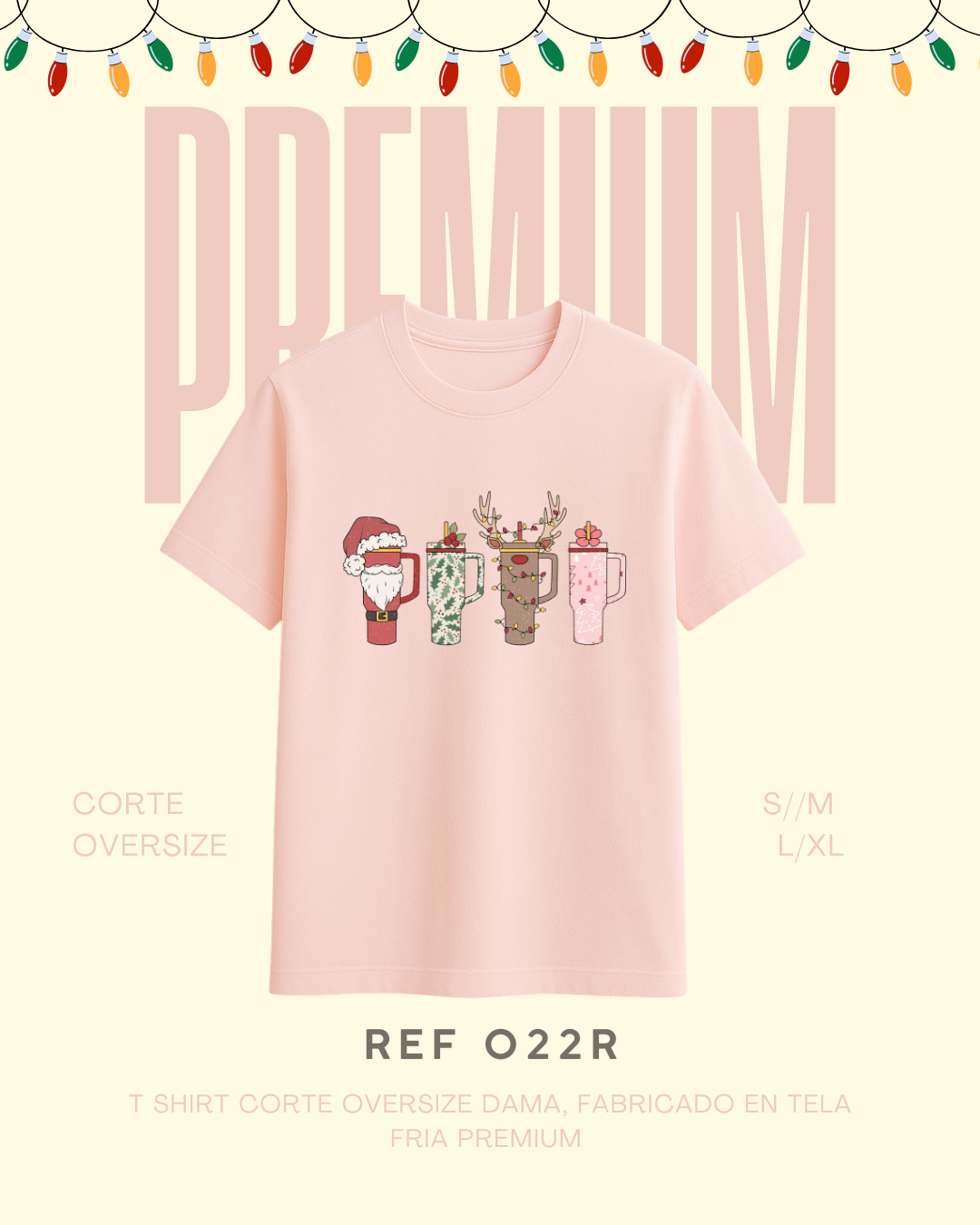 T-shirt navidad vasos