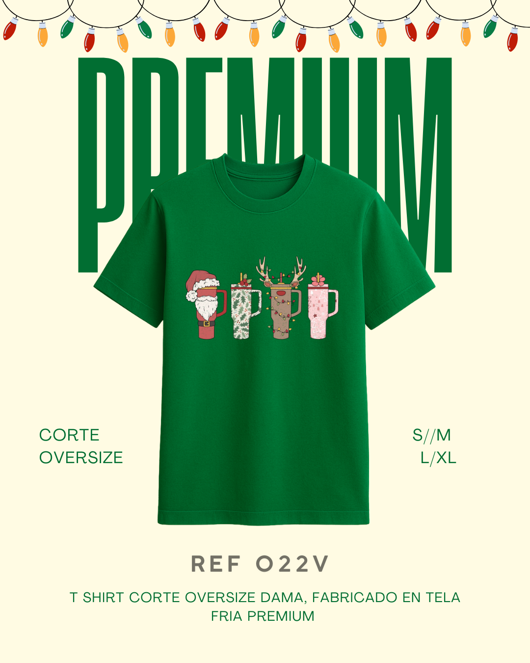 T-shirt navidad vasos