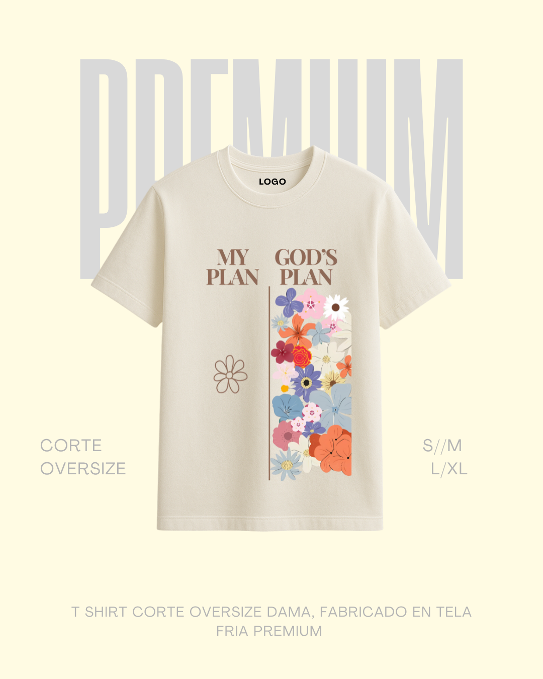 T-shirt premium My Plan | God´s Plan