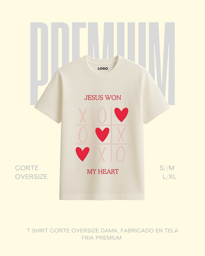 T-shirt premium Jesus Won My Heart