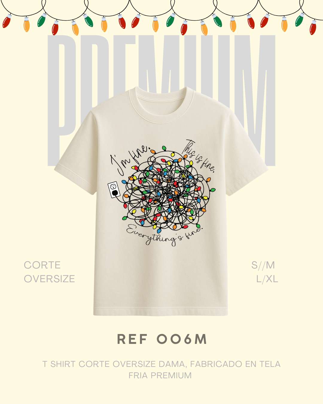 T-shirt luces navidad