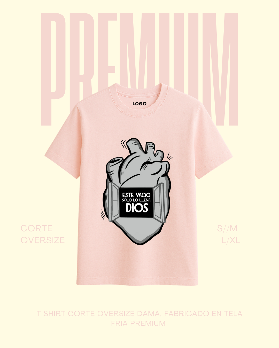 T-shirt premium Este vacío solo lo puede llenar Dios