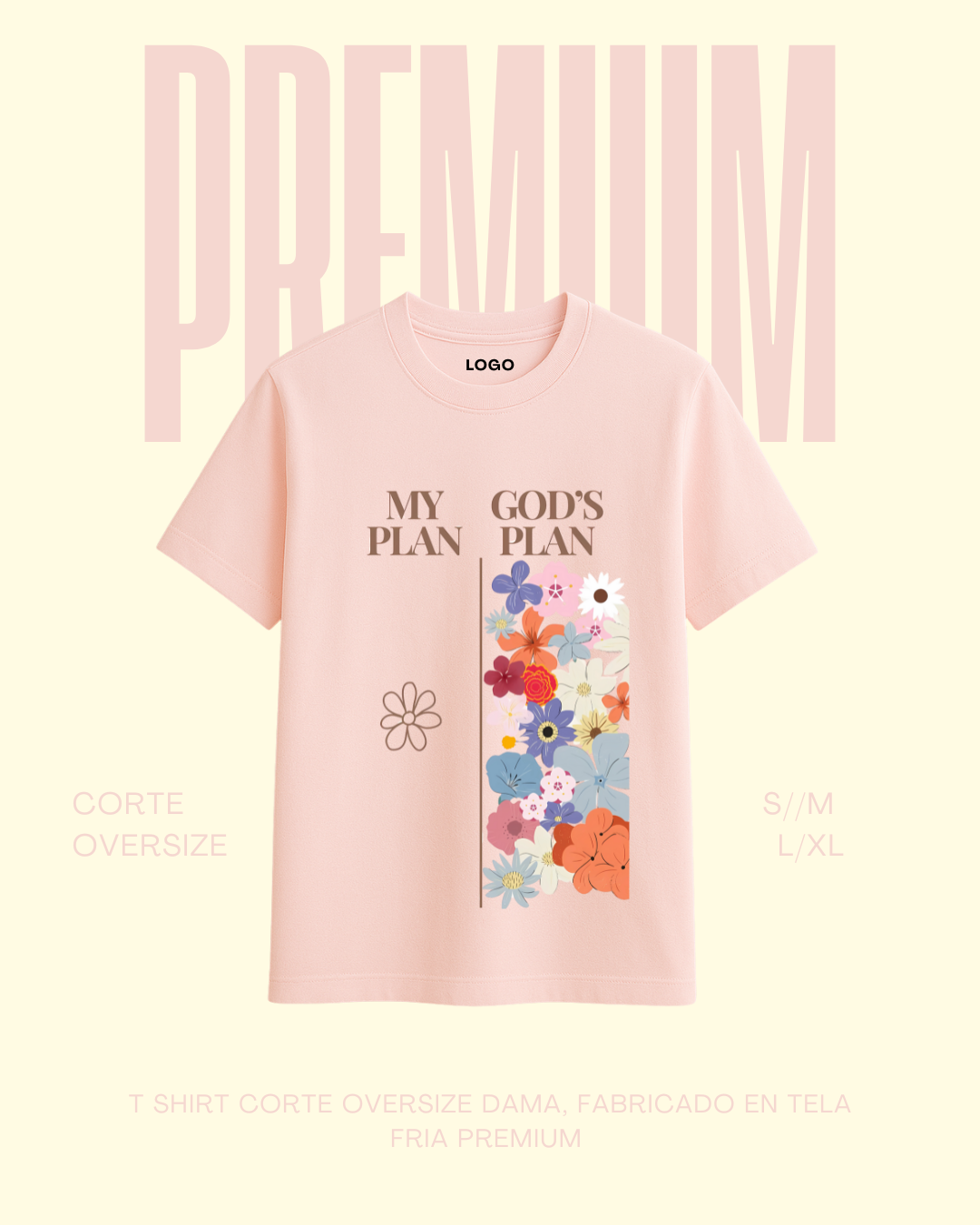 T-shirt premium My Plan | God´s Plan
