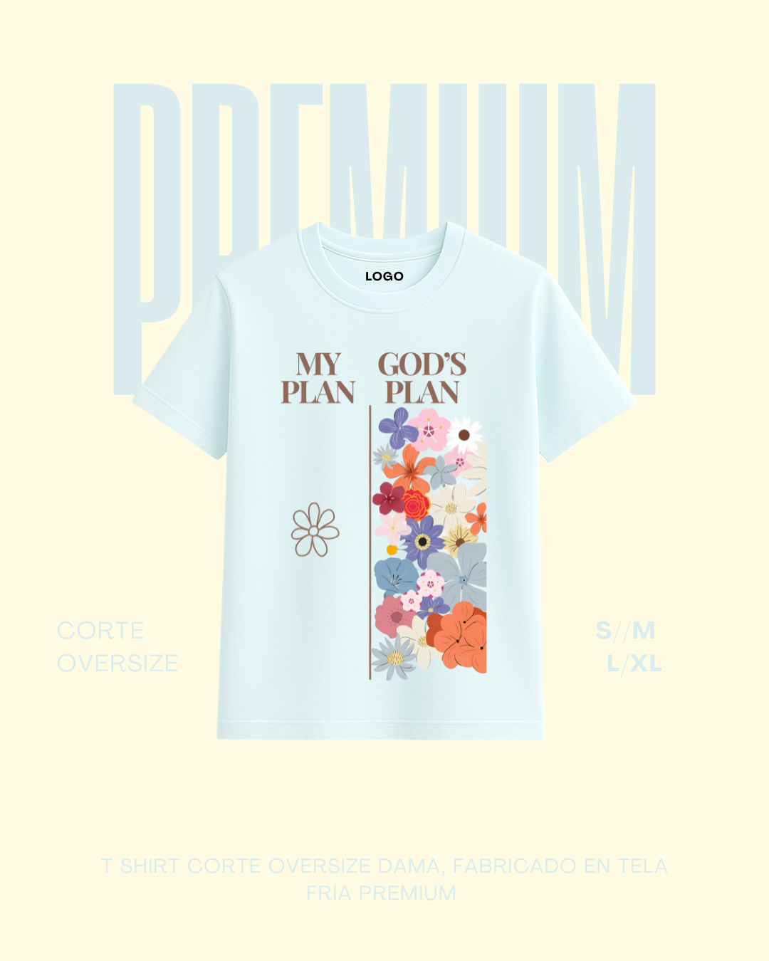 T-shirt premium My Plan | God´s Plan