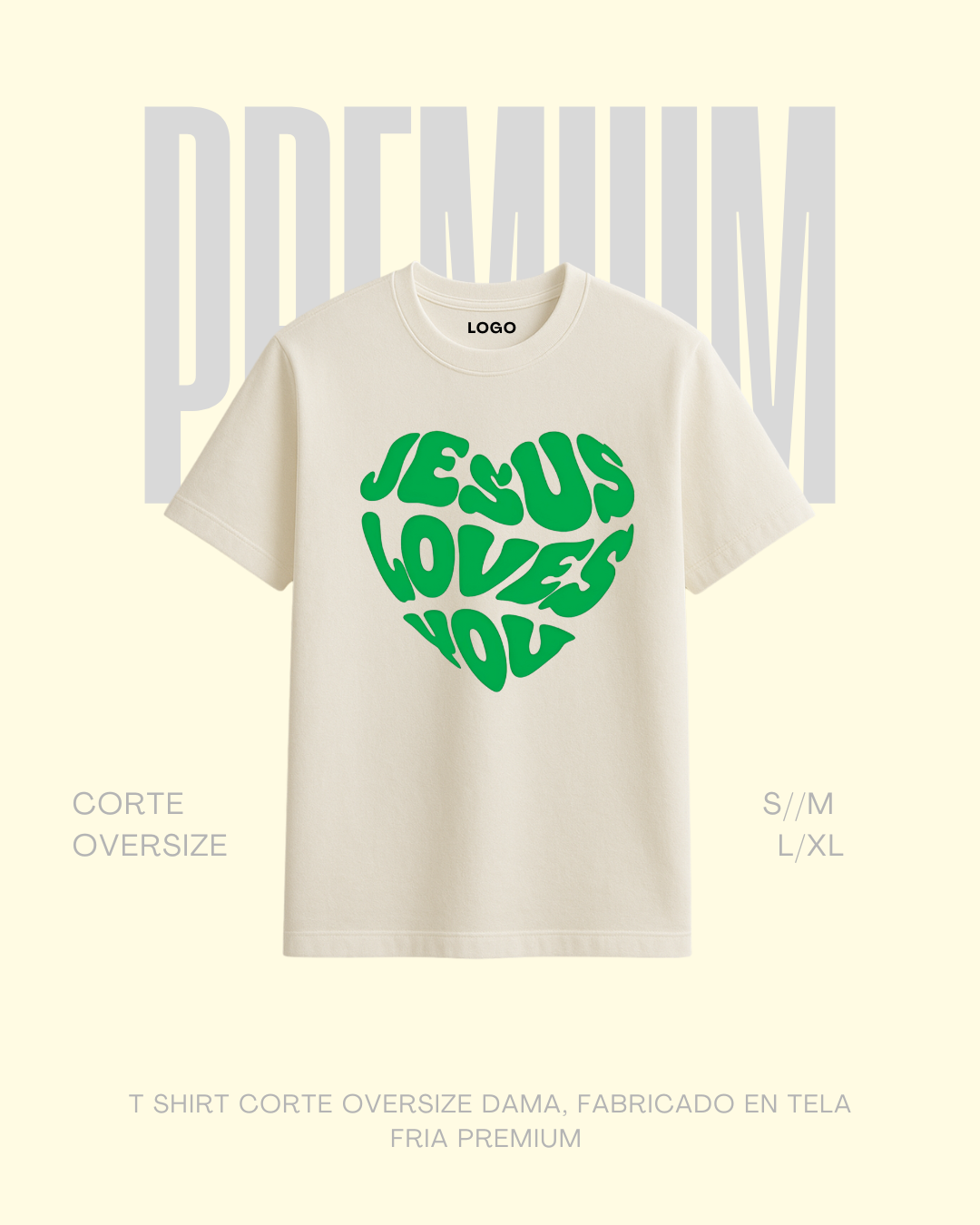 T-shirt premium Jesus Love is you