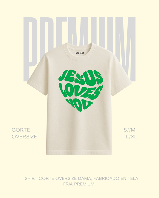 T-shirt premium Jesus Love is you
