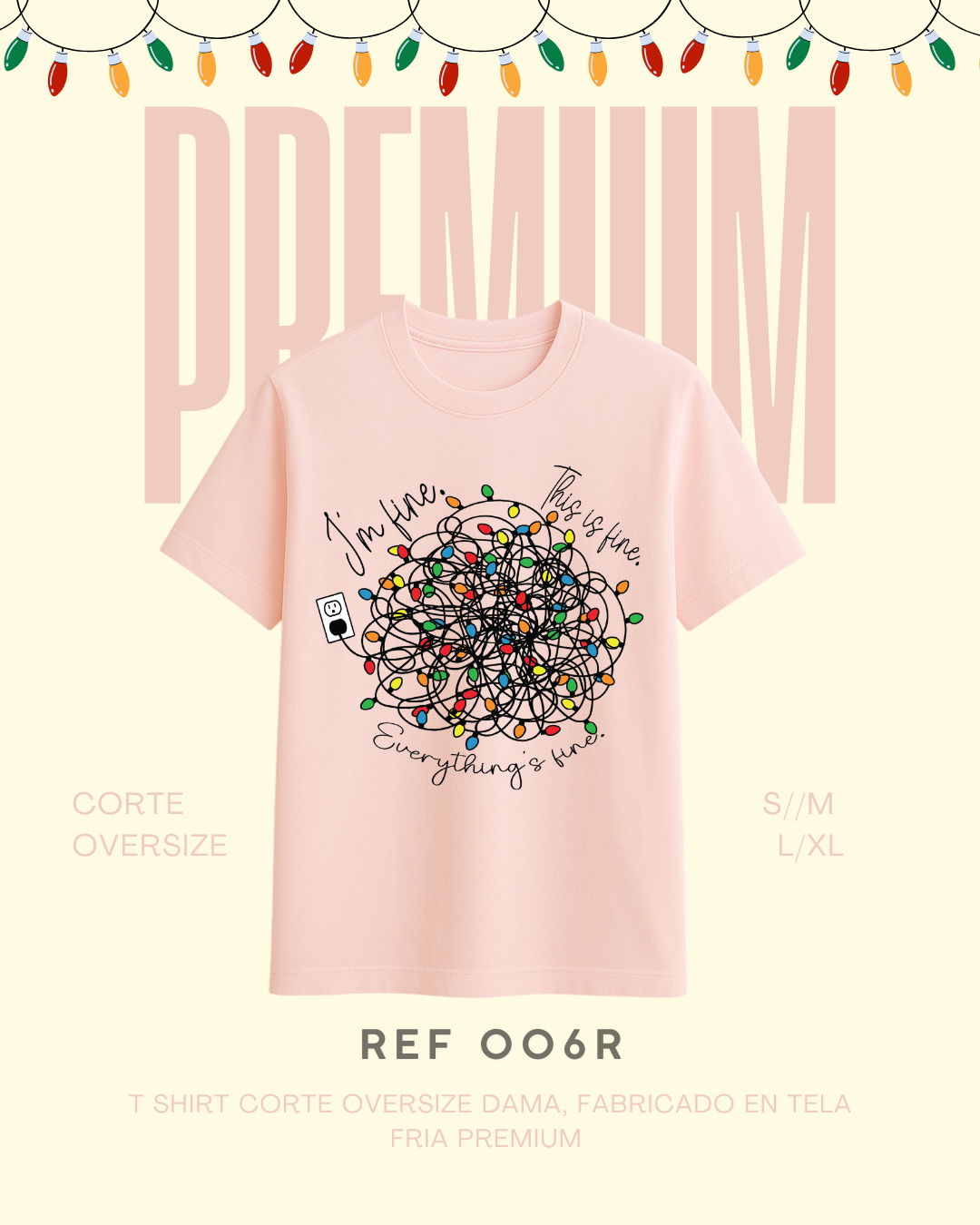 T-shirt luces navidad