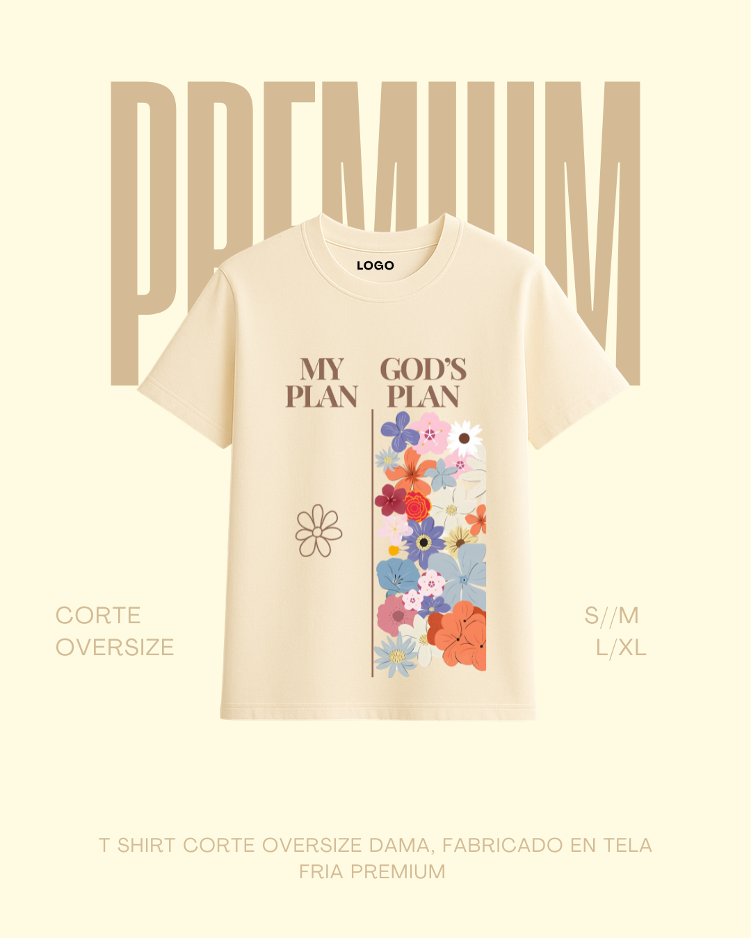 T-shirt premium My Plan | God´s Plan