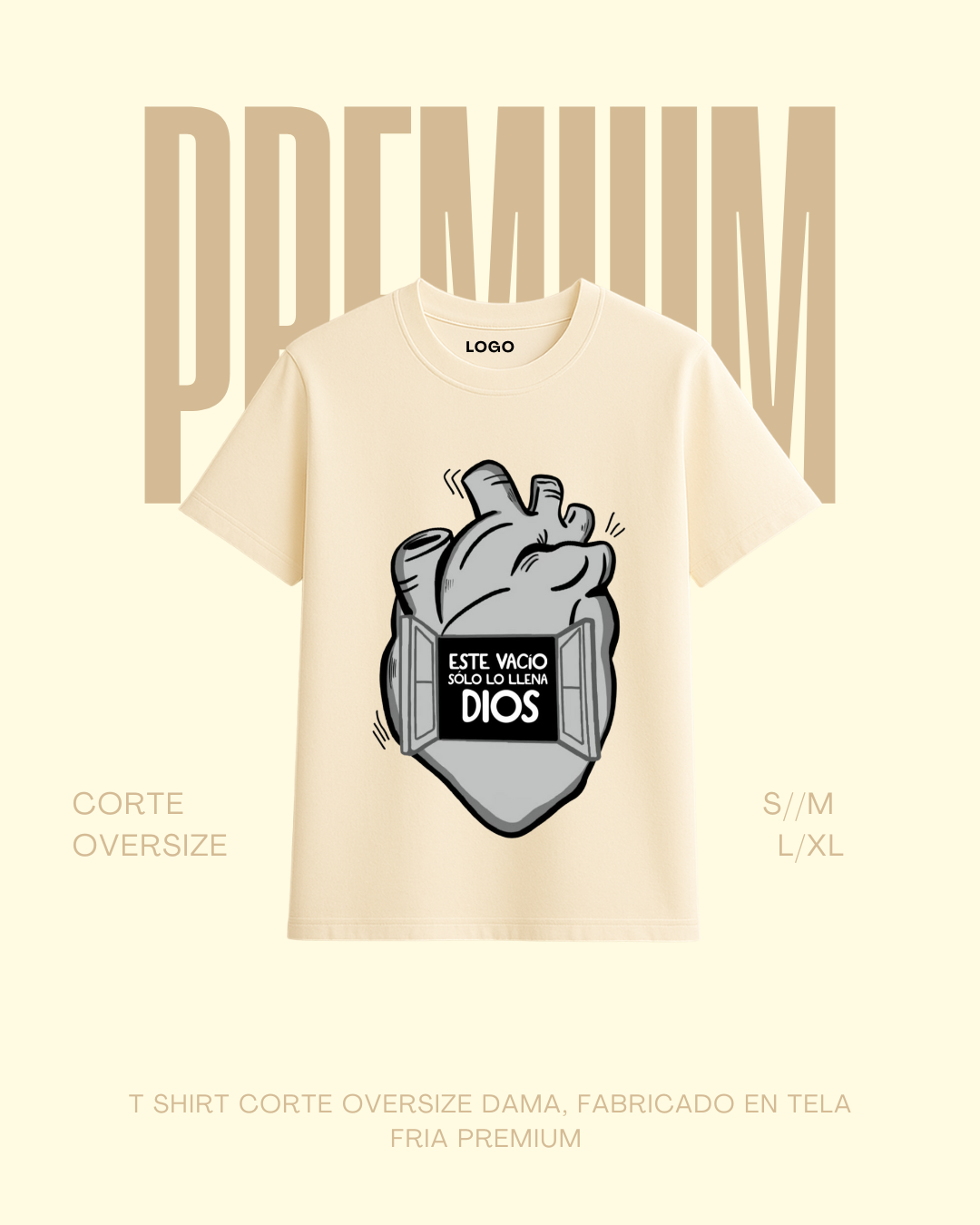 T-shirt premium Este vacío solo lo puede llenar Dios