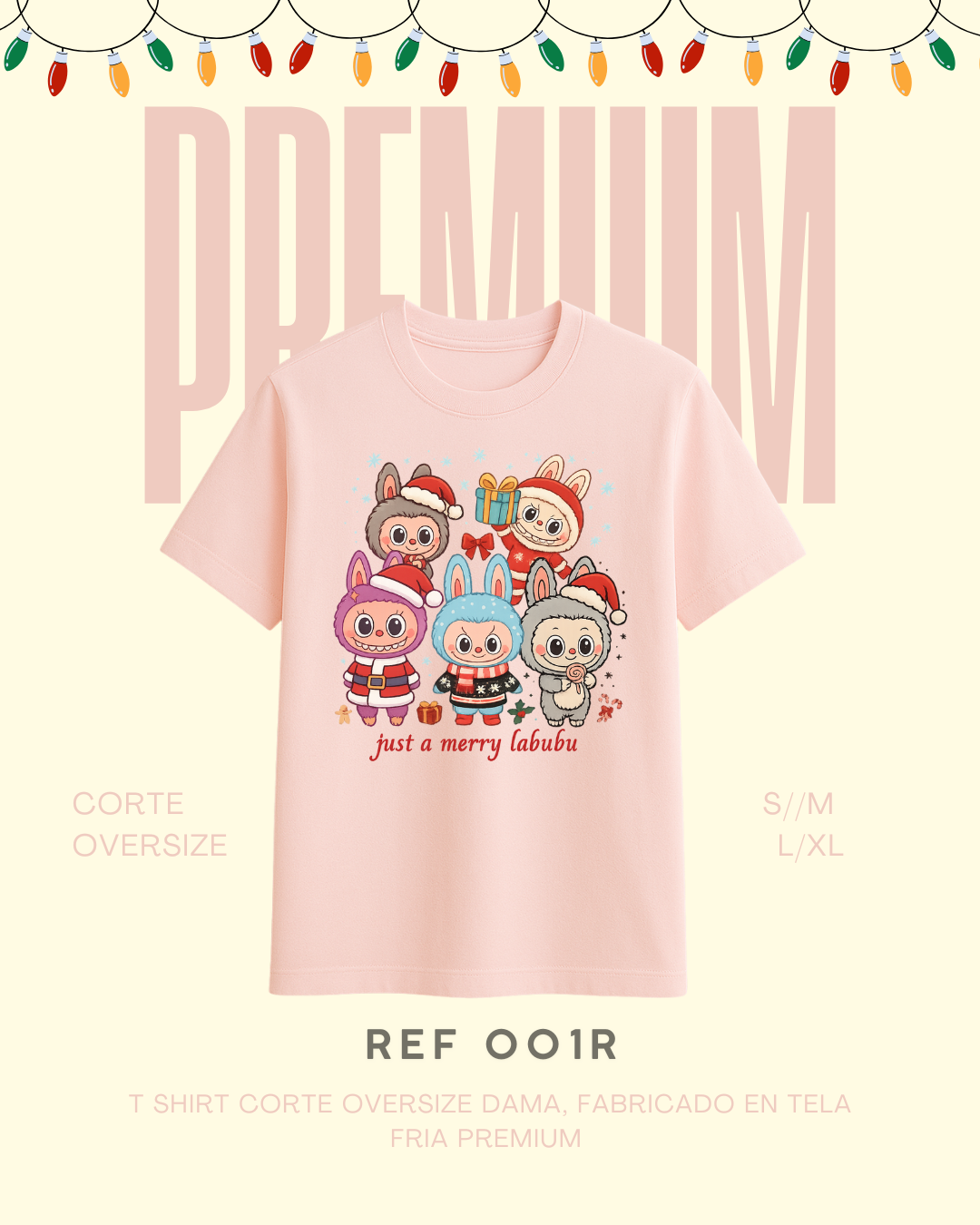 T-shirt just a merry labubu