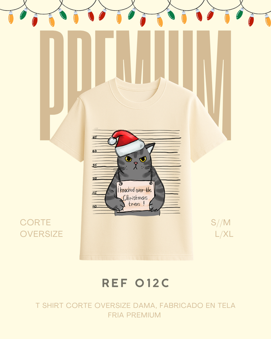 T-shirt gato navidad