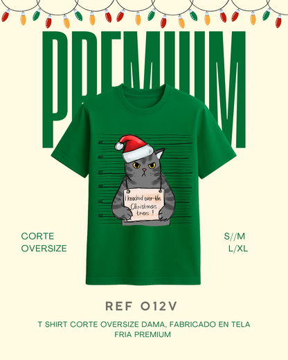 T-shirt gato navidad