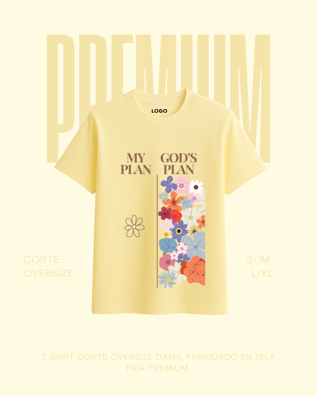 T-shirt premium My Plan | God´s Plan