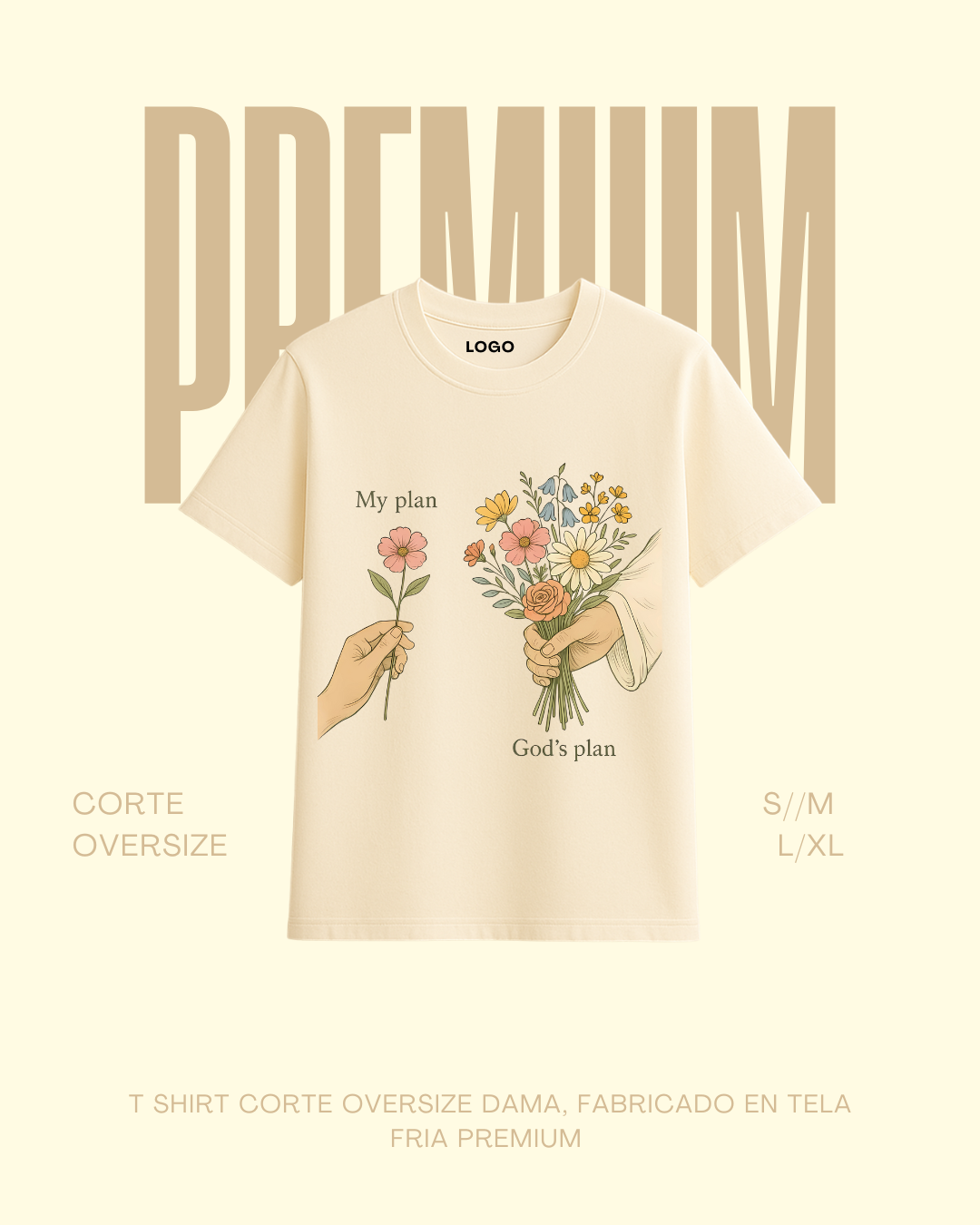 T-shirt premium My plan | God´s plan