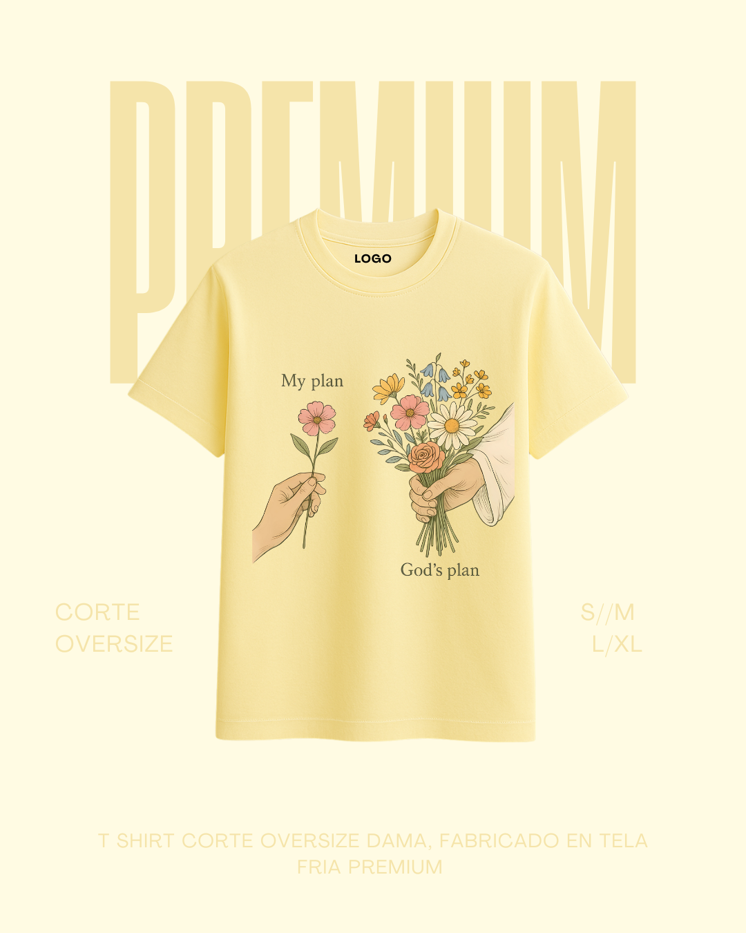 T-shirt premium My plan | God´s plan