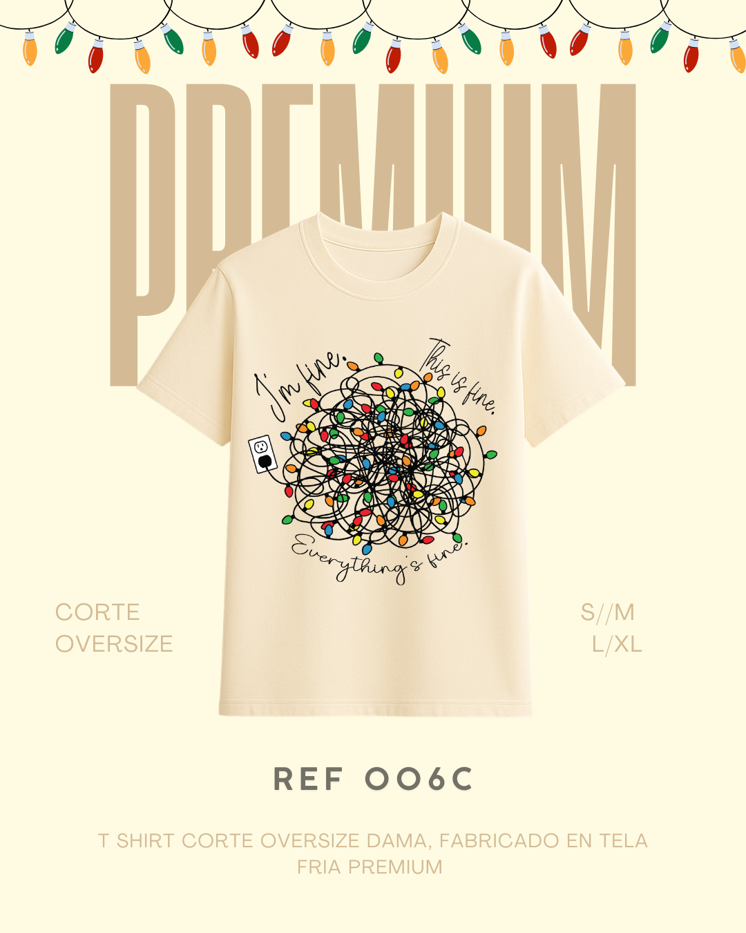 T-shirt luces navidad