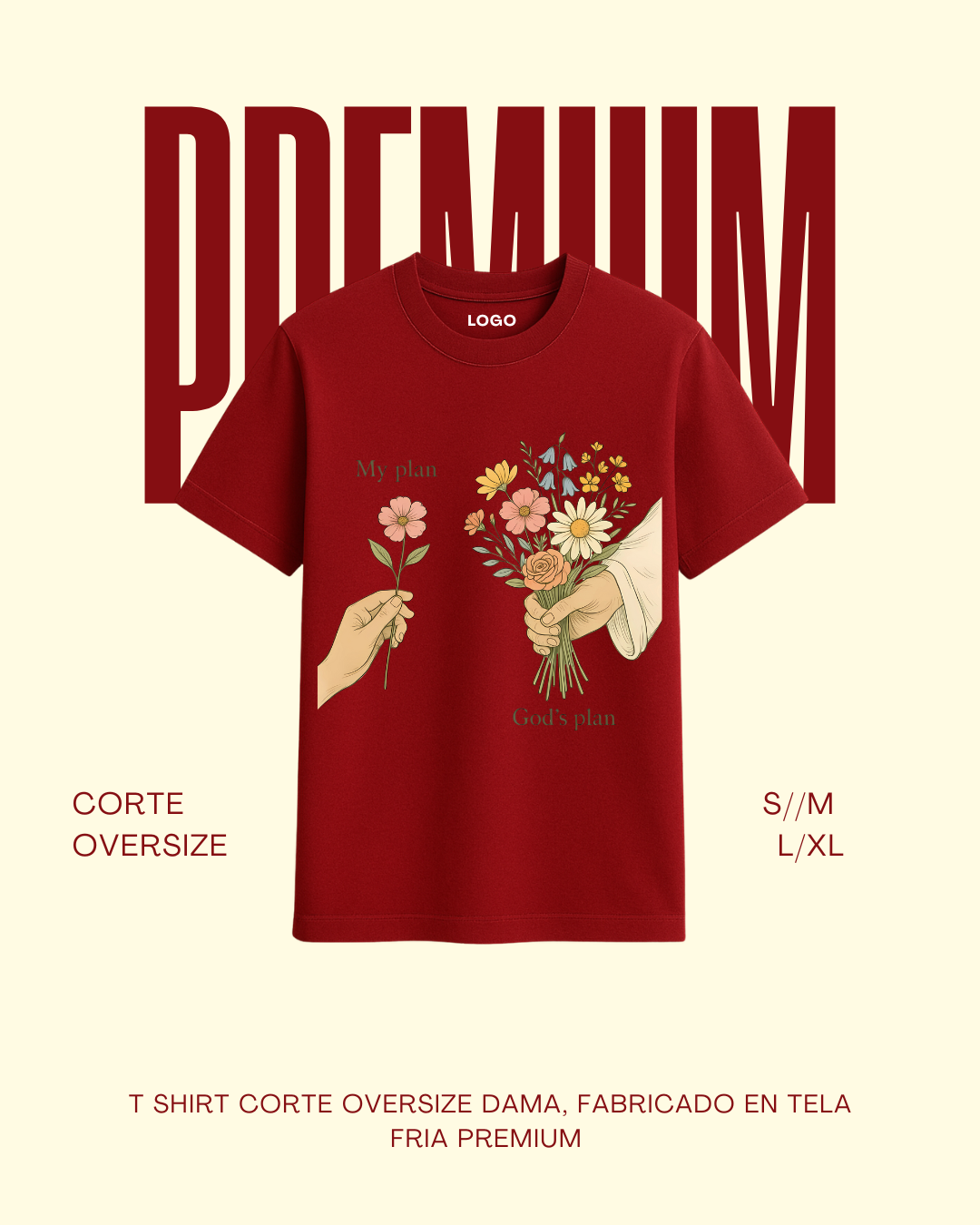 T-shirt premium My plan | God´s plan