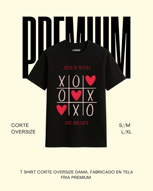 T-shirt premium Jesus Won My Heart