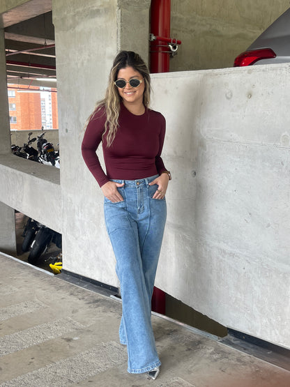 BASICO MANGA LARGA CUELLO REDONDO