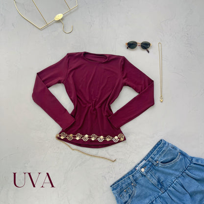 BASICO MANGA LARGA CUELLO REDONDO