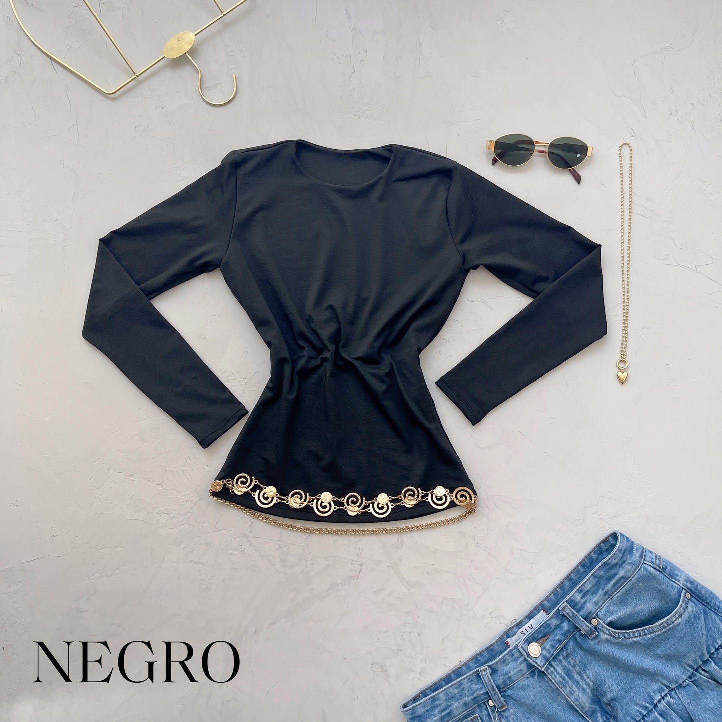 BASICO MANGA LARGA CUELLO REDONDO