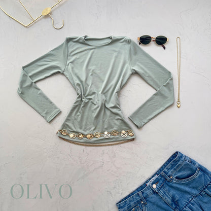 BASICO MANGA LARGA CUELLO REDONDO