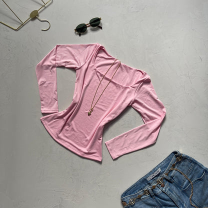 BASICO MANGA LARGA CUELLO CUADRADO